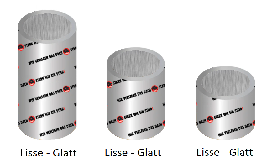 Prefalz - placage lisse (500-650-1000)